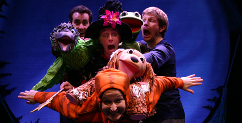 Bird, Cat, Dog, Frog and Bird from Room on the Broom