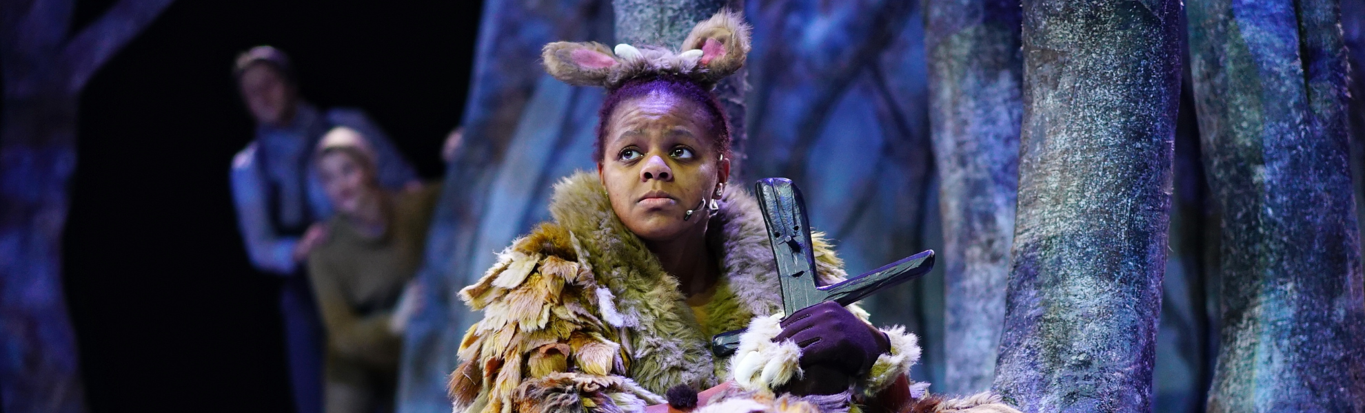 An actress playing The Gruffalo
