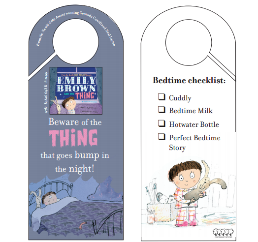 Image of an Emily Brown and the Thing doorhanger