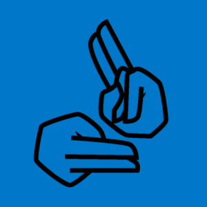 The BSL logo on a blue background