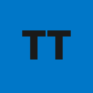 TT on a blue background.