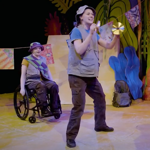 Two actors on the stage